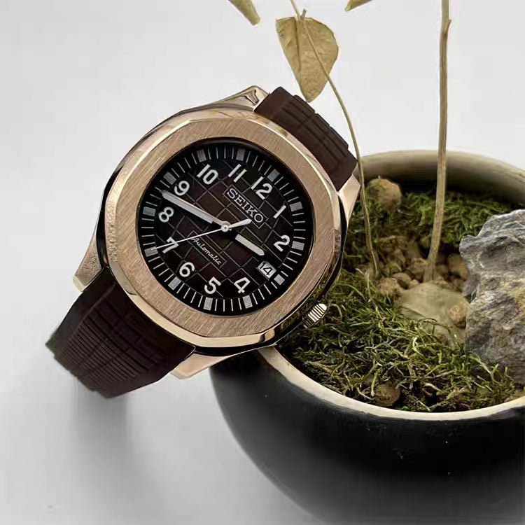 Aquanaut Mod "Rose Gold" Watch - Medford Mods