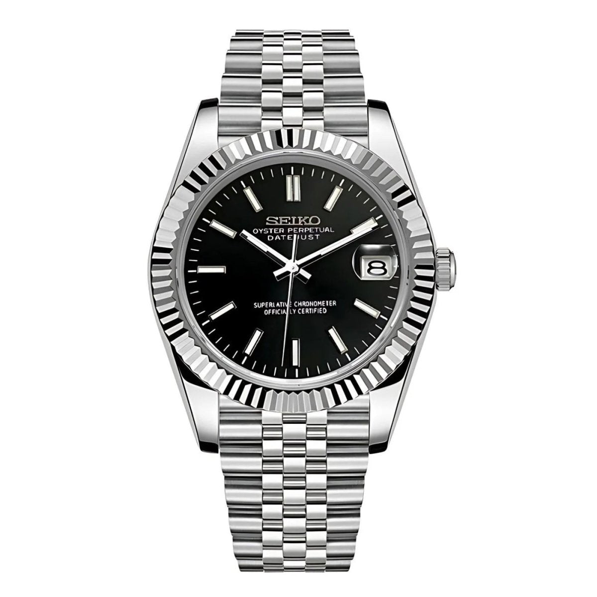 Datejust Mod "Black" Watch - Medford Mods