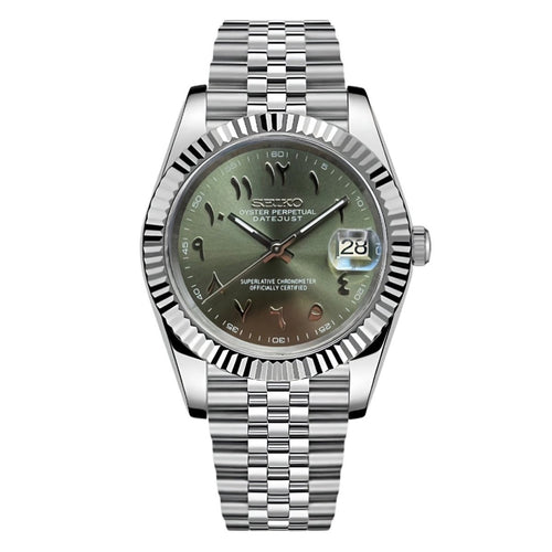 Datejust Mod "Green Arabic" Watch - Medford Mods