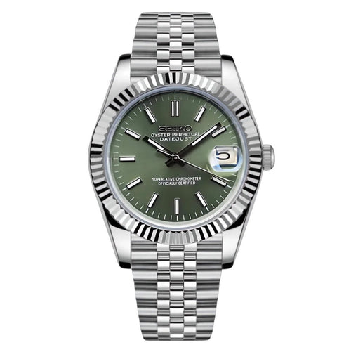 Datejust Mod "Mint Green" Watch - Medford Mods