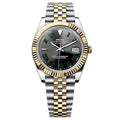 Datejust Mod "Wimbledon" Two - Tone Yellow Gold Watch - Medford Mods