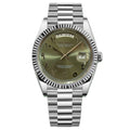 Day - Date Mod "Green Arabic" Watch - Medford Mods