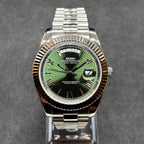 Day - Date Mod "Green Roman" Watch - Medford Mods