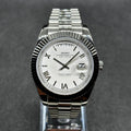 Day - Date Mod "White Roman" Watch - Medford Mods