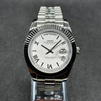 Day - Date Mod "White Roman" Watch - Medford Mods