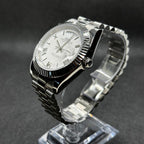 Day - Date Mod "White Roman" Watch - Medford Mods