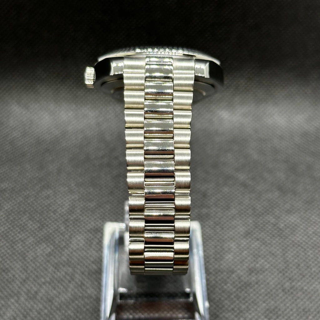 Day - Date Mod "White Roman" Watch - Medford Mods