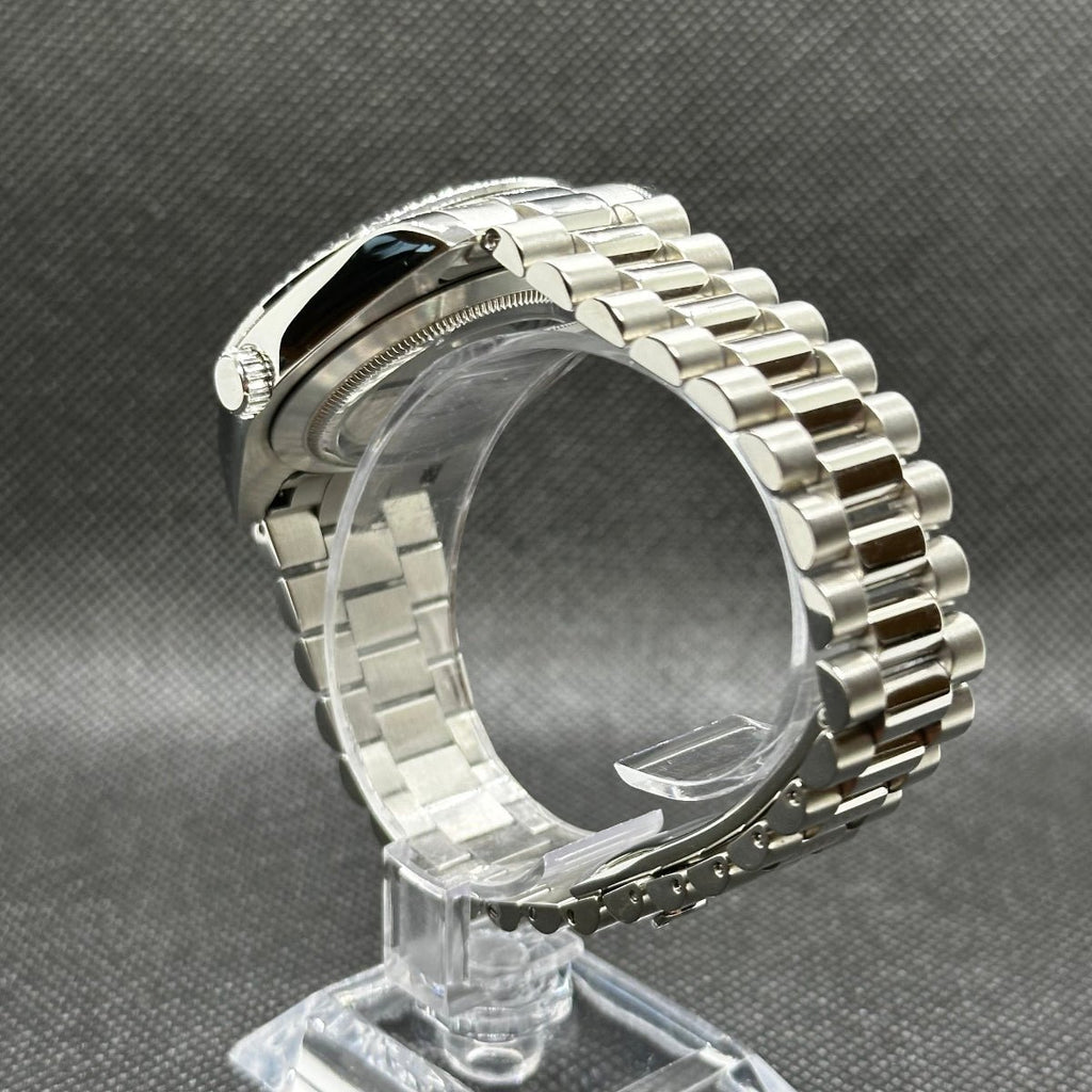 Day - Date Mod "White Roman" Watch - Medford Mods