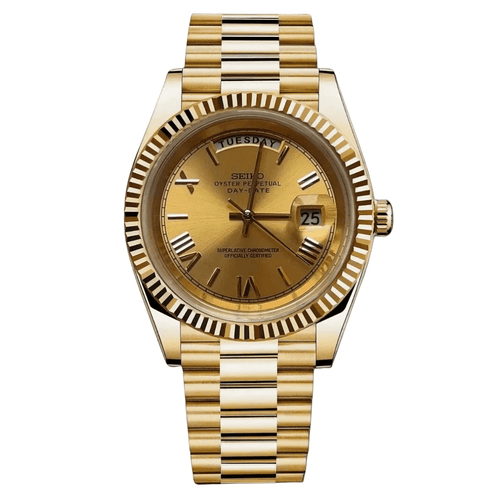 Day - Date Mod "Yellow Gold" Watch - Medford Mods