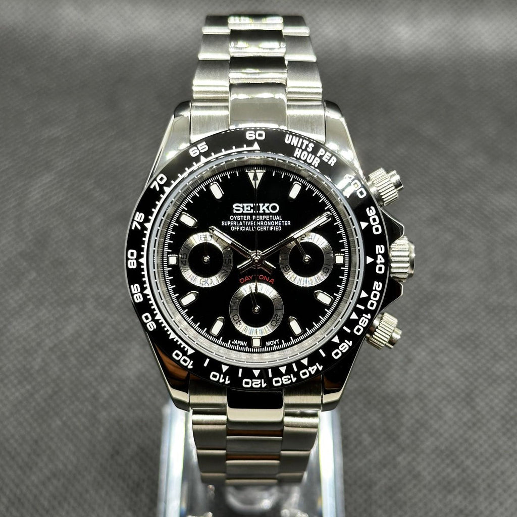 Daytona Mod "Black" Chronograph Watch - Medford Mods