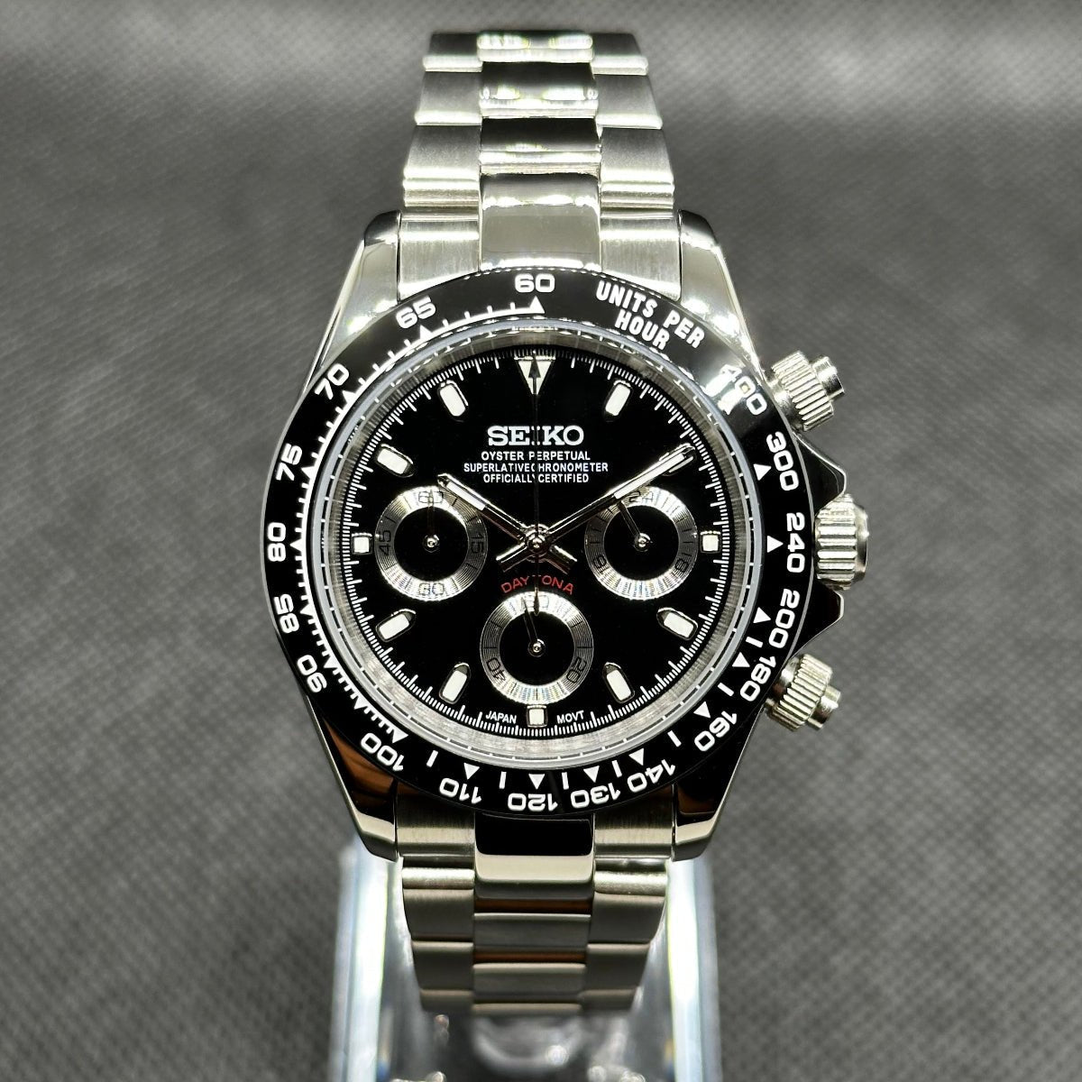 Daytona Mod "Black" Chronograph Watch - Medford Mods