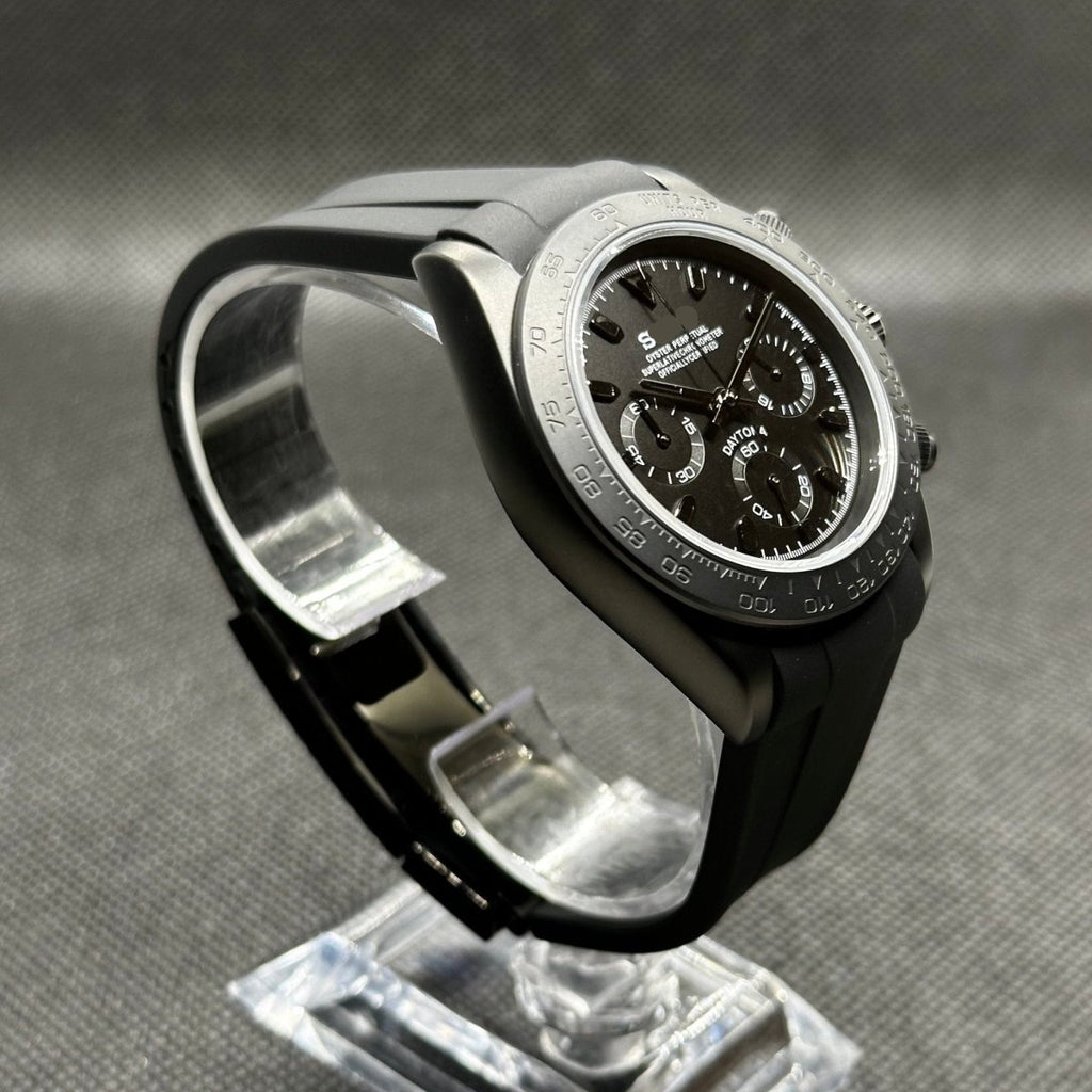 Daytona Mod "Matte Black" Chronograph Watch - Medford Mods