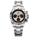 Daytona Mod "White Newman" Chronograph Watch - Medford Mods