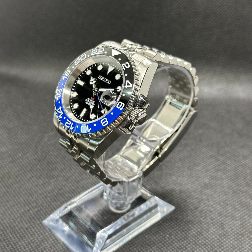 GMT Mod "Batgirl" Dive Watch (Metallic Logo) - Medford Mods