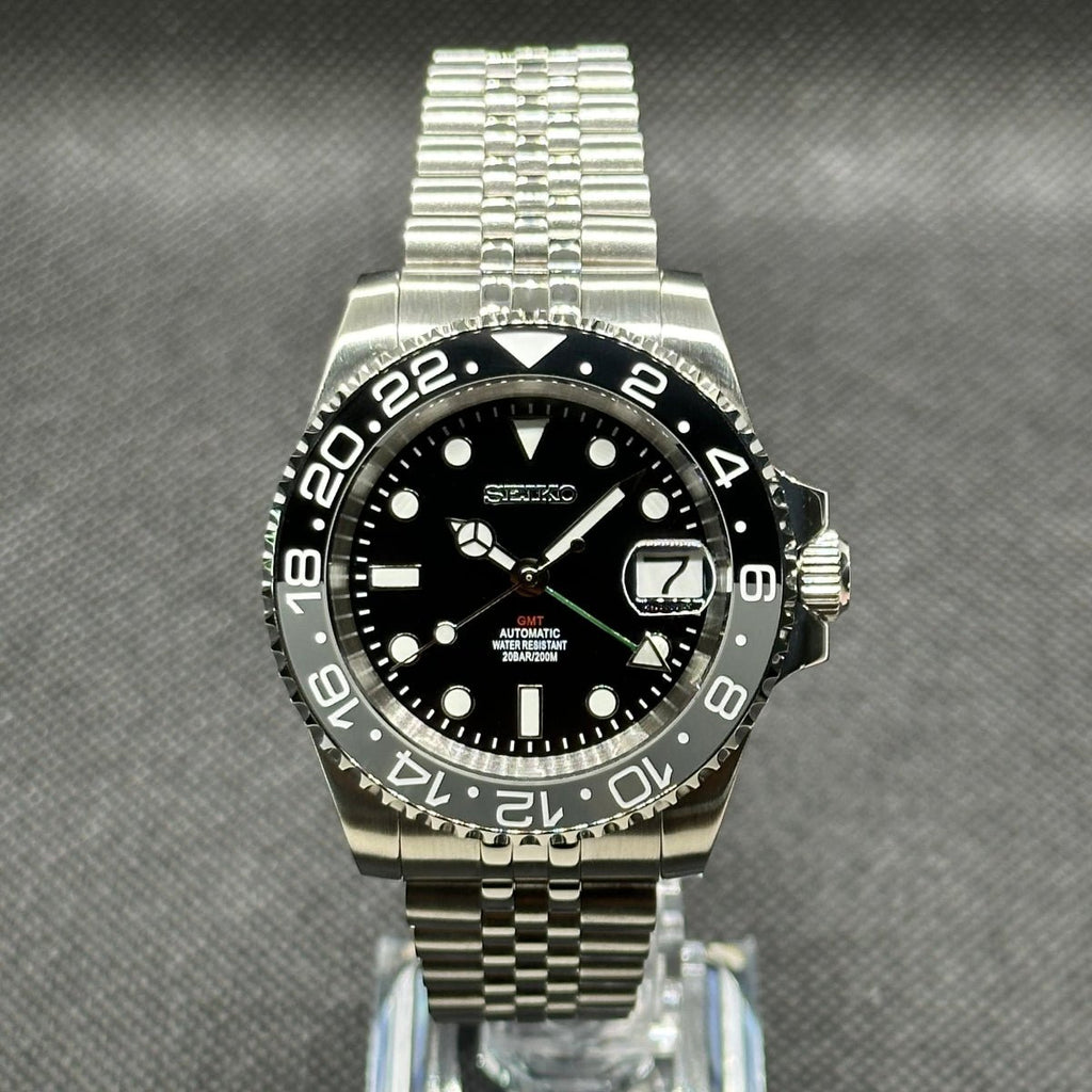 GMT Mod "Bruce Wayne" Watch (Metallic Logo) - Medford Mods