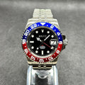 GMT Mod "Pepsi" Watch (Metallic Logo) - Medford Mods