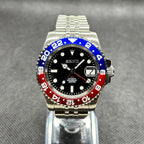 GMT Mod "Pepsi" Watch (Metallic Logo) - Medford Mods
