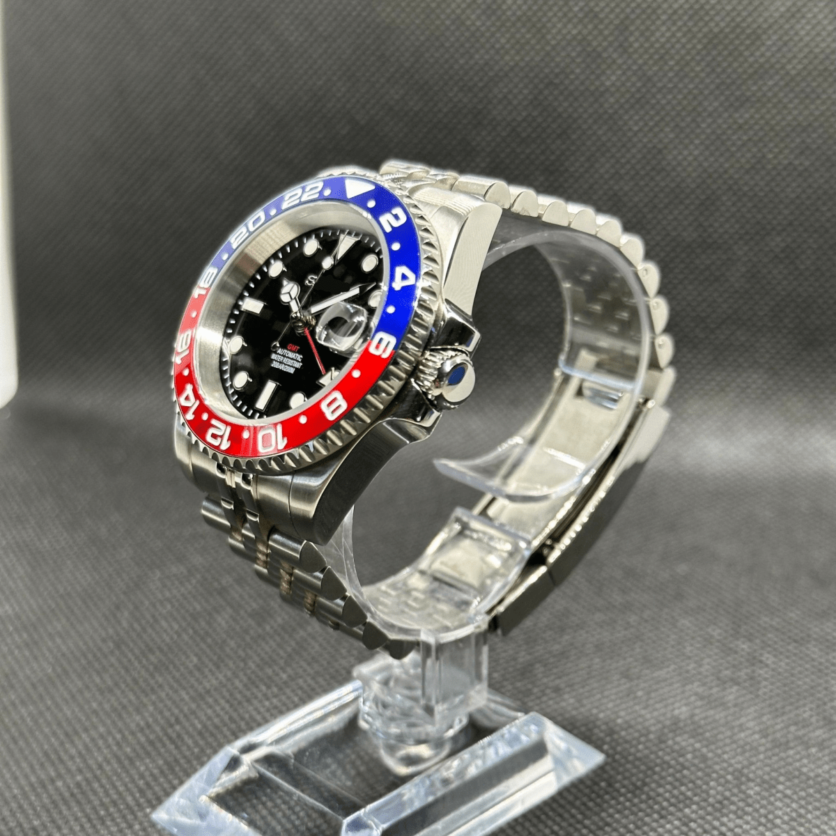 GMT Mod "Pepsi" Watch (Metallic Logo) - Medford Mods