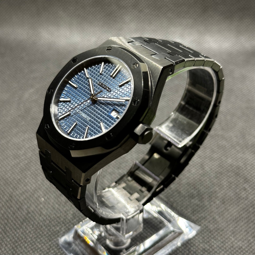 Royal Oak Mod "Black/Blue" Watch - Medford Mods - Blue - Black - Royal - Oak