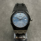 Royal Oak Mod "Black/Blue" Watch - Medford Mods - Blue - Black - Royal - Oak