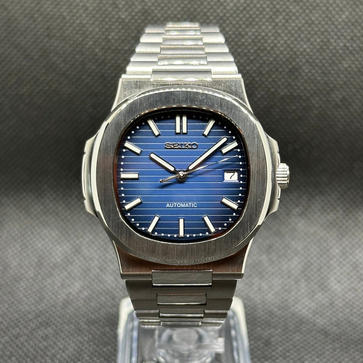 Nautilus Mod "Blue" Watch - Medford Mods