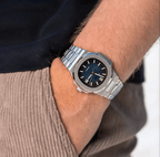Nautilus Mod "Blue" Watch - Medford Mods