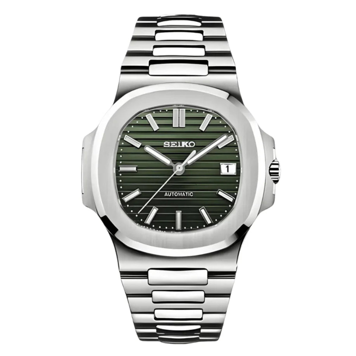 Nautilus Mod "Green" Watch - Medford Mods