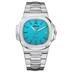 Nautilus Mod "Tiffany Blue" Watch - Medford Mods