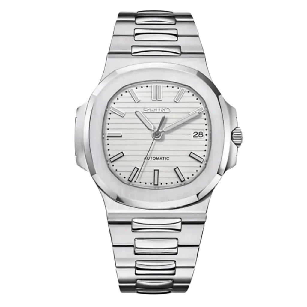 Nautilus Mod "White" Watch - Medford Mods