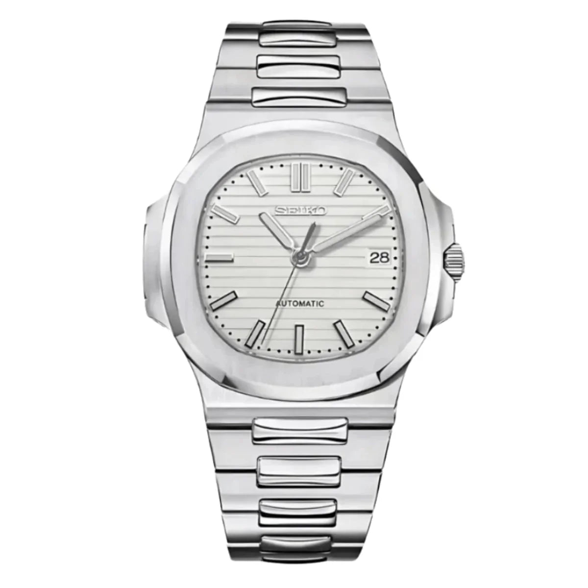 Nautilus Mod "White" Watch - Medford Mods