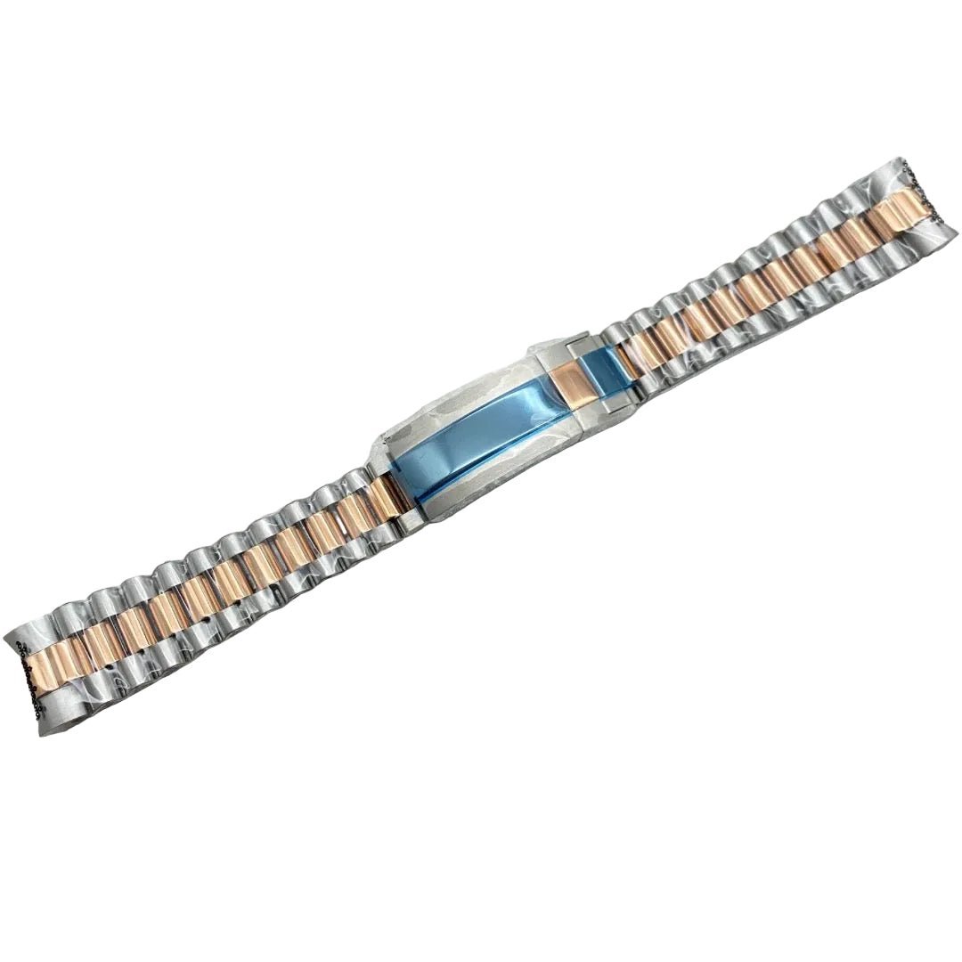 Rose Gold Two - Tone President Bracelet - Medford Mods