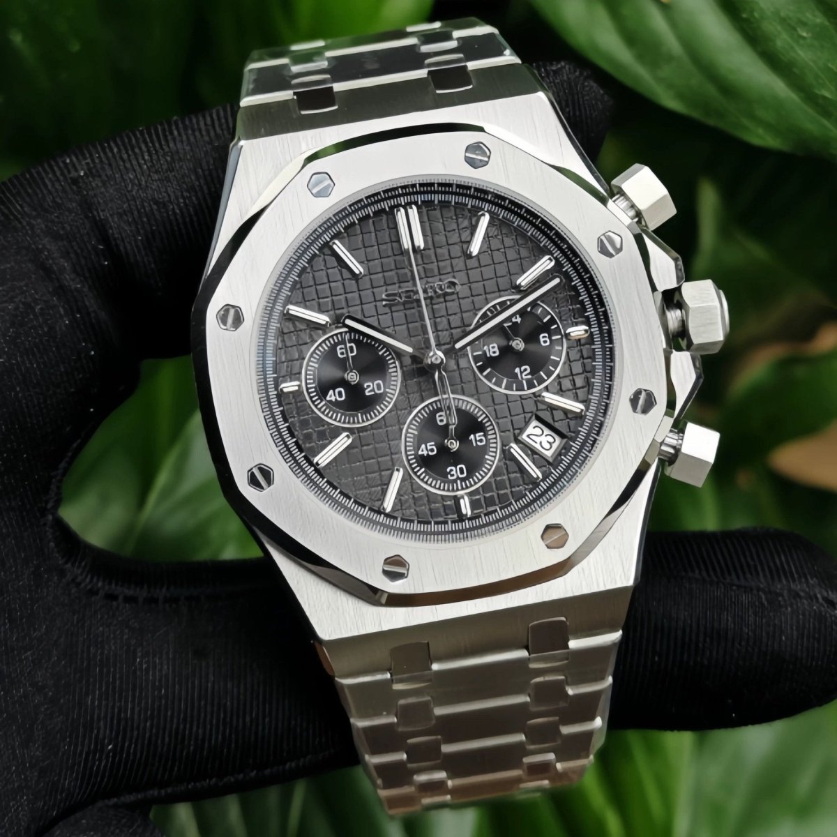 Royal Oak Chronograph Mod "Black" Watch - Medford Mods