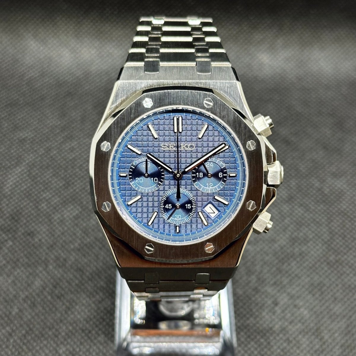 Royal Oak Chronograph Mod "Blue" Watch - Medford Mods