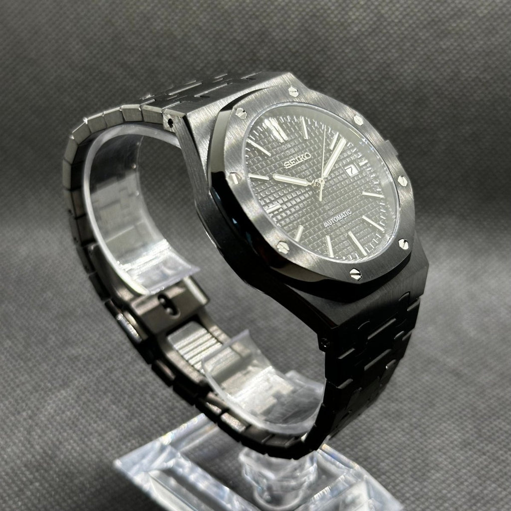 Royal Oak Mod "Black/Black" Watch - Medford Mods