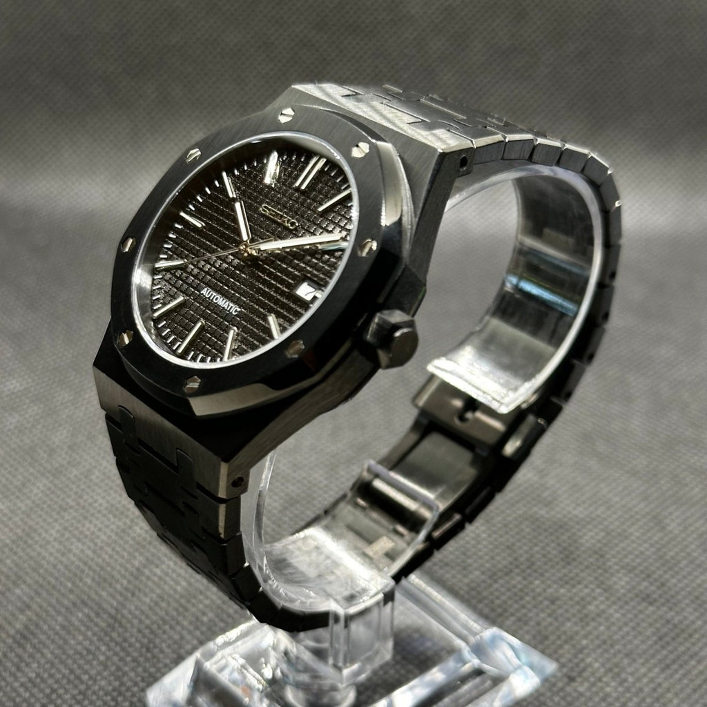 Royal Oak Mod "Black/Black" Watch - Medford Mods