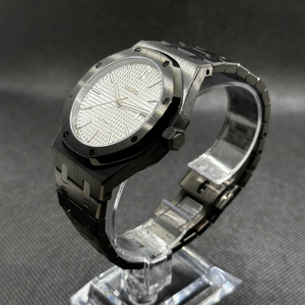 Royal Oak Mod "Black/White" Watch - Medford Mods