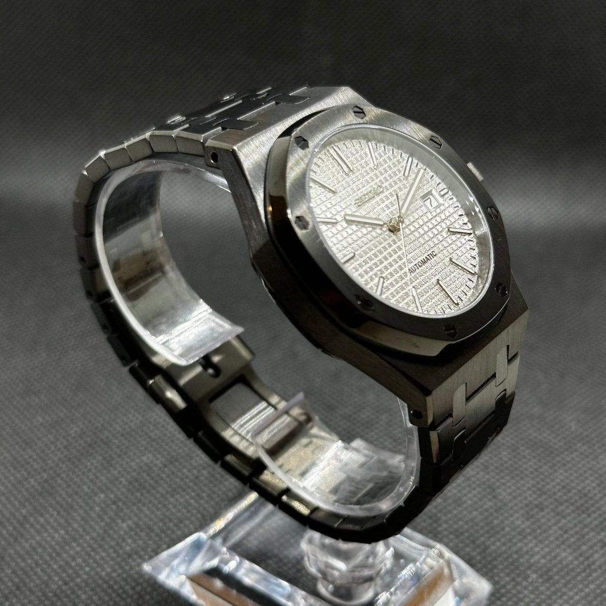 Royal Oak Mod "Black/White" Watch - Medford Mods