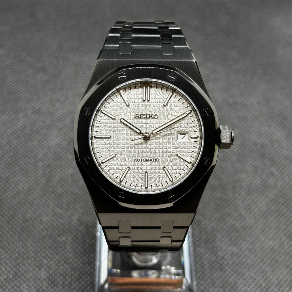 Royal Oak Mod "Black/White" Watch - Medford Mods