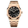Royal Oak Mod "Rose Gold/Black" Watch - Medford Mods