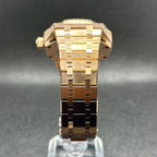 Royal Oak Mod "Rose Gold/Black" Watch - Medford Mods