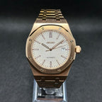 Royal Oak Mod "Rose Gold/White" Watch - Medford Mods