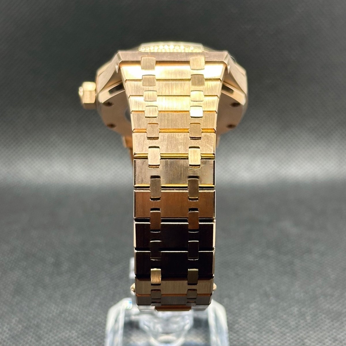 Royal Oak Mod "Rose Gold/White" Watch - Medford Mods