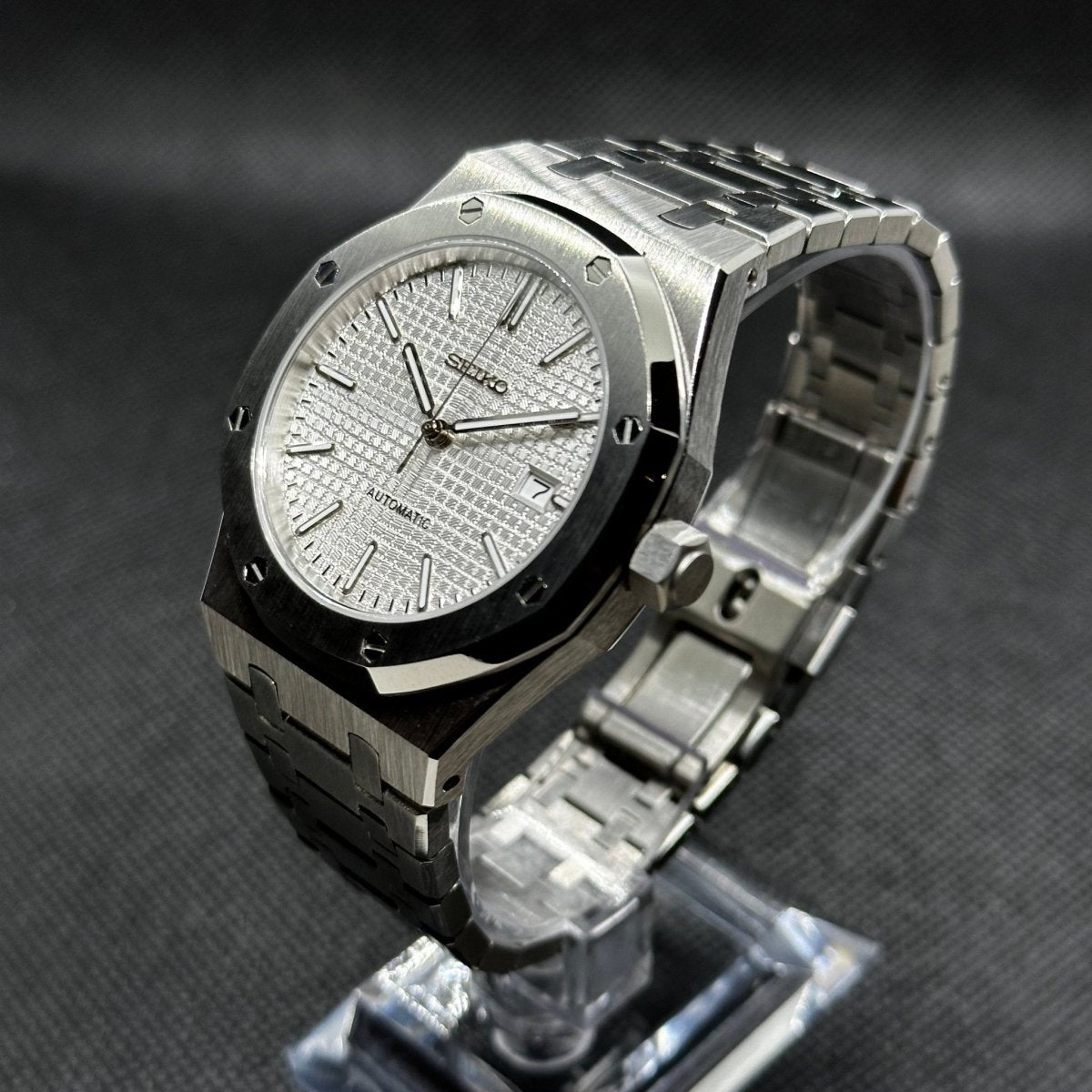 Royal Oak Mod "White" Watch - Medford Mods