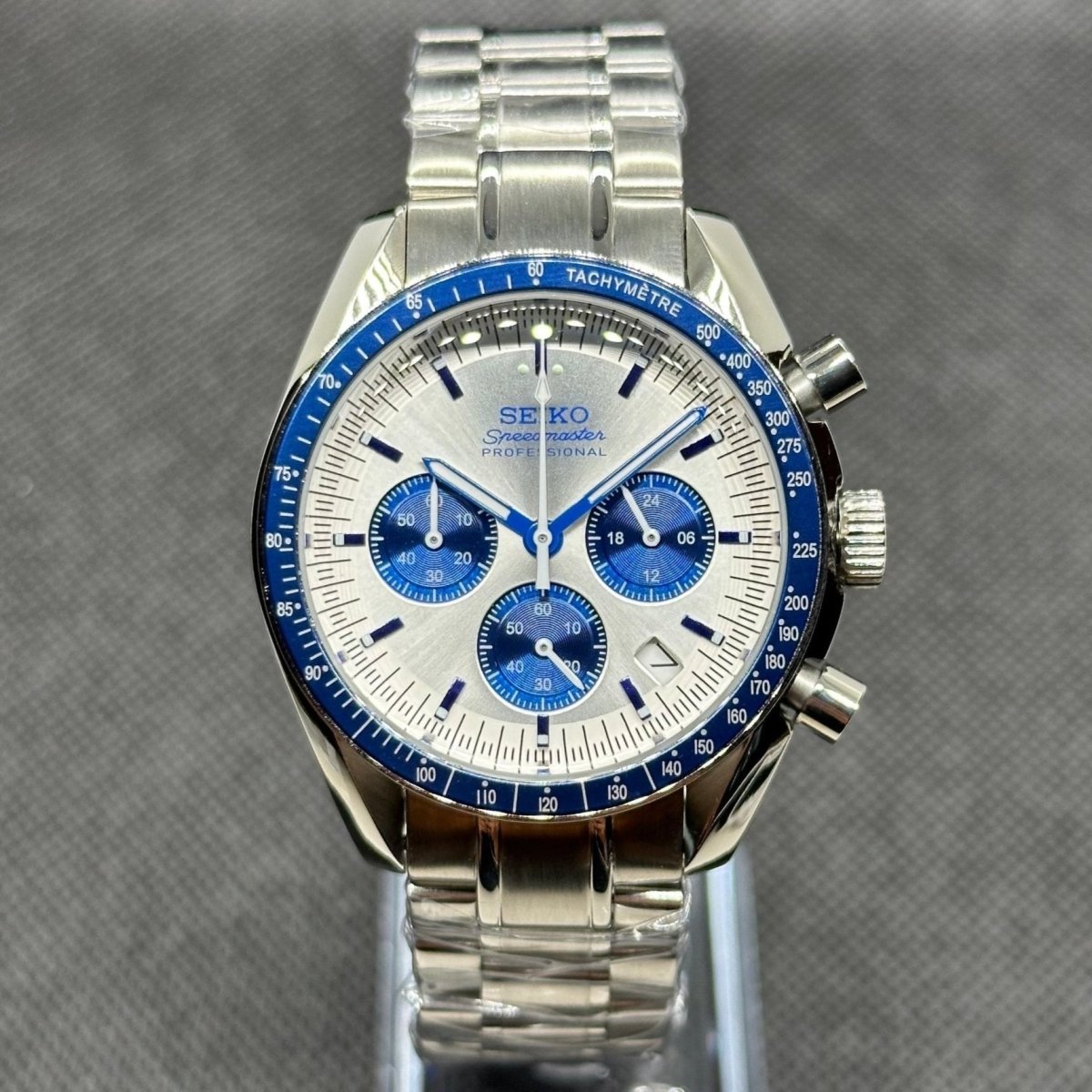 Speedmaster Mod "Snoopy" Chronograph Watch - Medford Mods