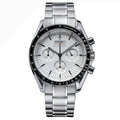 Speedmaster Mod "White" Chronograph Watch - Medford Mods