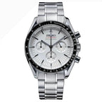 Speedmaster Mod "White" Chronograph Watch - Medford Mods